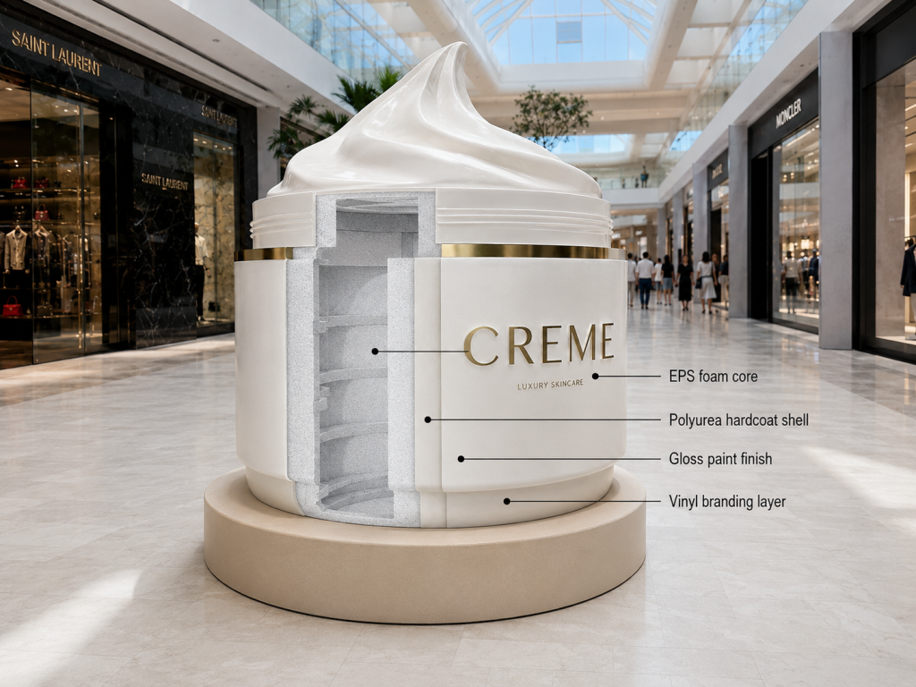 Foam brand activation store 